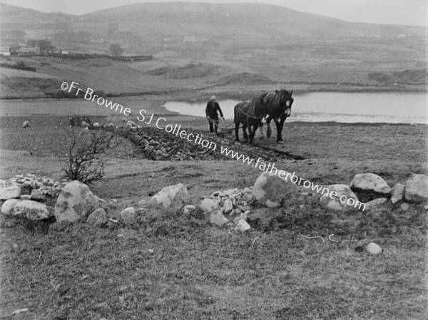 MR FERRY PLOUGHING AT POISIONED GLEN